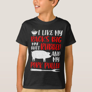 Grappige Bbq Ik Hou Van Mijn Rakken Groot Mijn Kon T-shirt