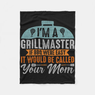 Grappige Bbq-Roker Ik Ben Een Grillmaster Mannen G Fleece Deken