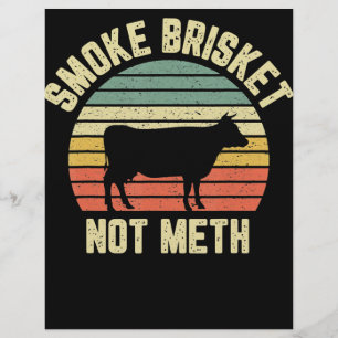 Grappige Bbq  Rook Brisket Niet Noviteit Grillen Flyer