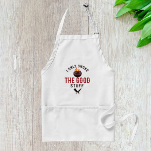 Grappige BBQ-spreuk Ik rook alleen maar het goede Standaard Schort