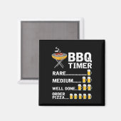 Grappige BBQ Timer1 Magneet (Voorkant / Achterkant)