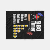 Grappige BBQ Timer - Barbecue Grill Grilling Gift Fleece Deken (Voorkant (Horizontaal))