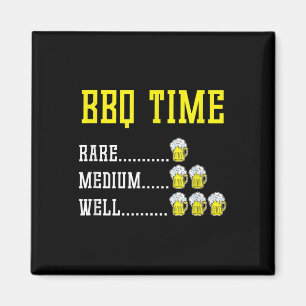 Grappige BBQ Timer Bier Drink Gift Gerookt Vlees B Magneet