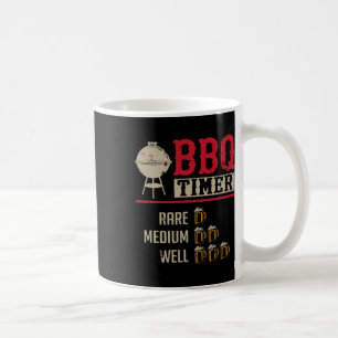 Grappige Bbq Vlees Kook Timer Bier Grill Chef Rbec Koffiemok