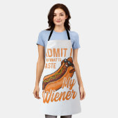 Grappige BBQ Weiner geef toe dat je mijn Wei wilt  Schort (Gedragen)