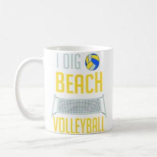 Grappige Beachvolleyballspeler Ik Graaf Beachvolle Koffiemok