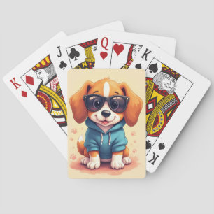 Grappige Beagle Kawaii Hond Pokerkaarten