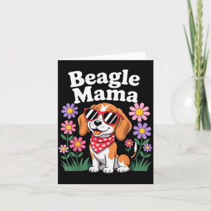 Grappige Beagle-kunst voor vrouwen Meisjes Moeder Kaart