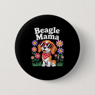 Grappige Beagle Kunst Voor Vrouwen Meisjes Moeder  Ronde Button 5,7 Cm
