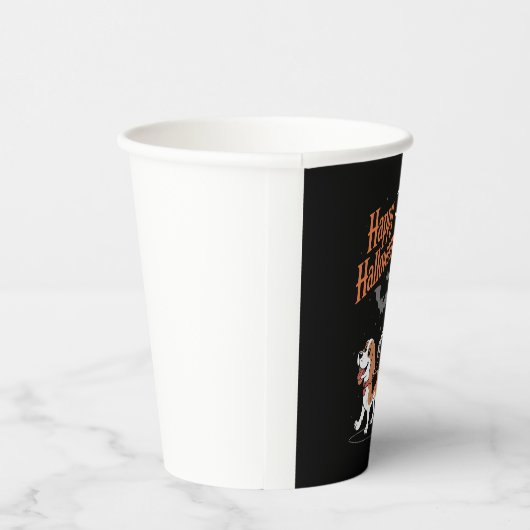 Grappige Beagle Skeleton Hond Wandelen Papieren Bekers (Rechts)