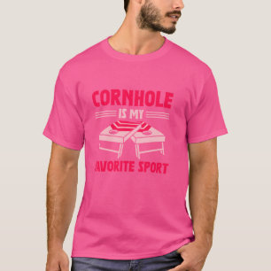 Grappige Bean Bag Vrouwen Cornhole Corn Hole Cornh T-shirt