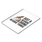 Grappige Beardie Bearded Dragon Quote Notitieboek (Linkerzijde)