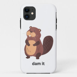 Grappige Beaver Dam it Bevers Humor Leuke Animal G iPhone 11 Hoesje