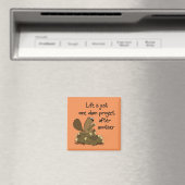 Grappige Beaver werkproblemen Magneet (Insitu (Vaatwasser))