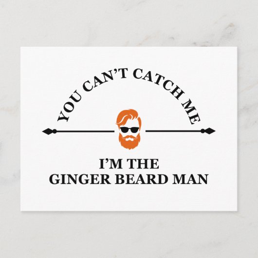 Grappige bebaarde citaten gemberbaard feestdagenkaart (Voorkant)