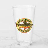 Grappige Beekforel Vissen Angler's Glas (Voorkant)