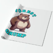Grappige Beer Cadeaupapier (Uitgerold)