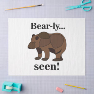 Grappige Beer Dieren Humor Citaat Tissuepapier