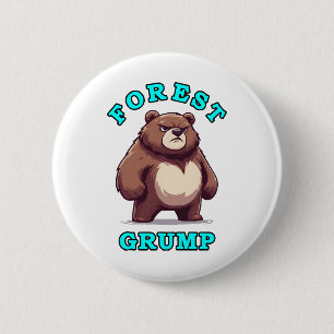 Grappige Beer Ronde Button 5,7 Cm