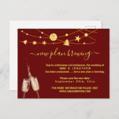 Grappige Beer Wedding Uitstel Aankondiging Post Briefkaart (Voorkant / Achterkant)