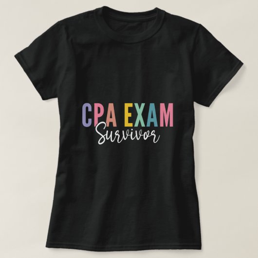 Grappige belasting CPA gecertificeerd Public Accou T-shirt (Design voorkant)