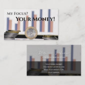 Grappige belastingaccountant valuta financiële exp visitekaartje (Voorkant / Achterkant)