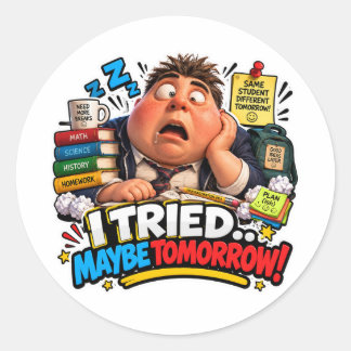 Grappige Bemeester sticker voor studenten - Ik heb