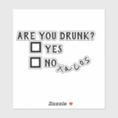 Grappige ben jij dronken taco's decal laptop sticker (Vel)