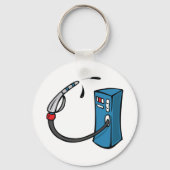 Grappige benzinestation sleutelhanger (Voorkant)
