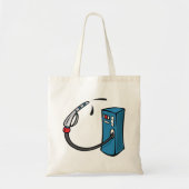 Grappige benzinestation tote bag (Voorkant)