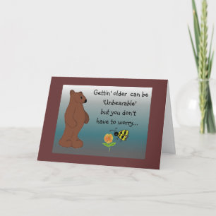 Grappige beren verjaardagsgroet kaart