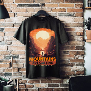 Grappige berg astronomie liefhebber Mars Mountains T-shirt