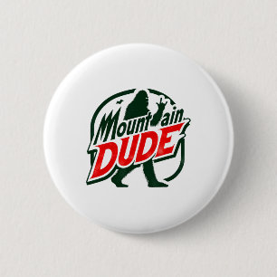 Grappige berg kerel Bigfoot Sasquatch Wandelcadeau Ronde Button 5,7 Cm