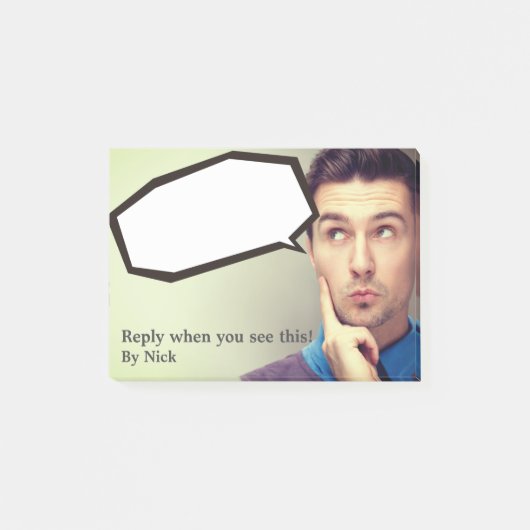 Grappige berichten van de baas. post-it notes (Voorkant)