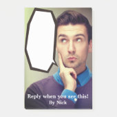 Grappige berichten van de baas. post-it notes (Voorkant)