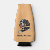 Grappige berner berg hond fles koeler (Voorkant)
