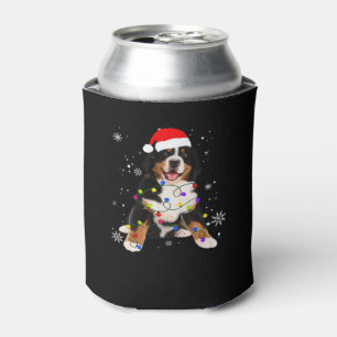 Grappige Berner Sennenhond verlicht Kerstmis Match Blikjeskoeler