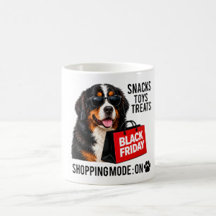 Grappige Berner Sennenhond Zwarte Vrijdag Winkelen Koffiemok