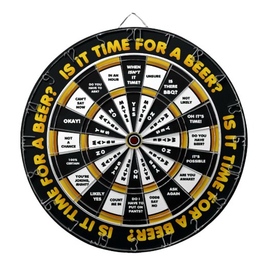 Grappige beslisser - Beer Drinker Edition Dartbord (Voorkant)