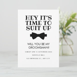 Grappige Best Man Voorstel kaart, Groomsman voorst Kaart