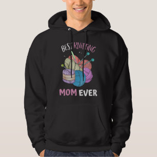Grappige Beste Breiende Moeder Ooit Haakt Garen Mo Hoodie