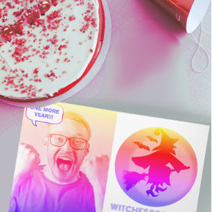 Grappige beste heksen voor u gefilterde foto kaart