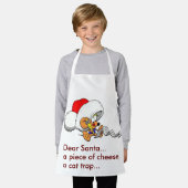 Grappige Beste Kerstman Muis Kerstlijst Klein Schort (Gedragen)