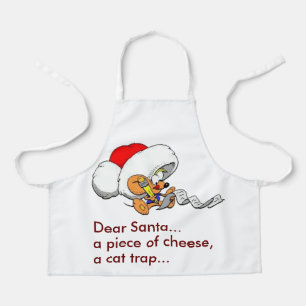 Grappige Beste Kerstman Muis Kerstlijst Klein Schort