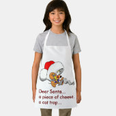 Grappige Beste Kerstman Muis Kerstlijst Klein Schort (Insitu)