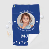 Grappige Beste PAPA ooit gepersonaliseerde Golfer  Golfhanddoek (Insitu)