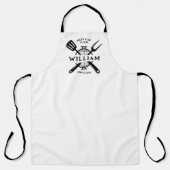 Grappige beste papa ooit Vaderdag BBQ Grillmaster Schort (Voorkant)