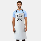 Grappige beste papa ooit Vaderdag BBQ Grillmaster Schort (Gedragen)