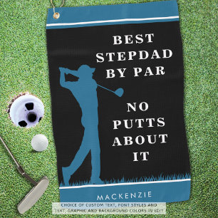 Grappige beste stiefvader door par - geen putts ov golfhanddoek