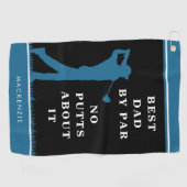 Grappige beste vader door par - geen putts over he golfhanddoek (Horizontaal)